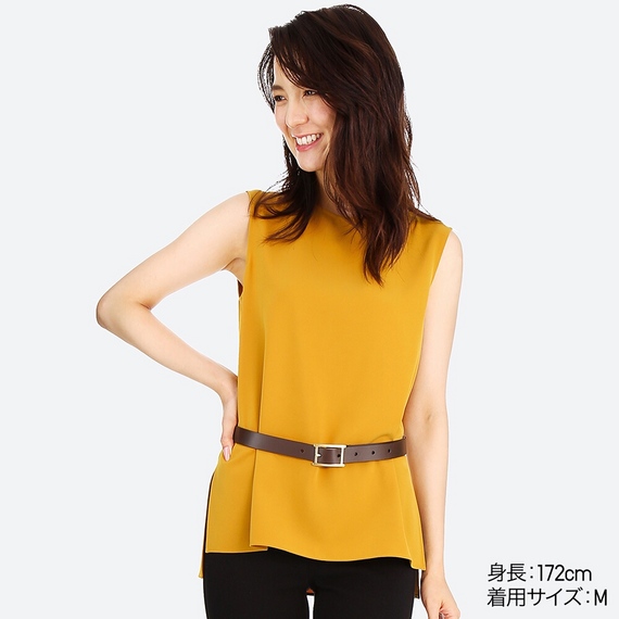（UNIQLO）ドレープタンクブラウス