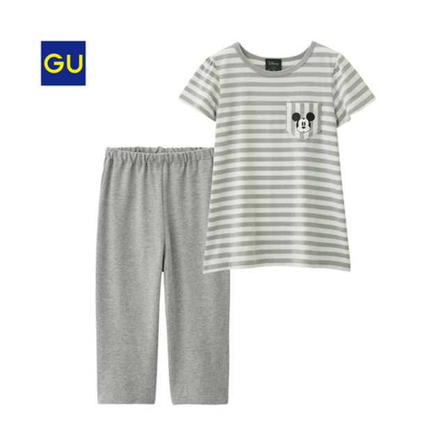 （GU）ＧＩＲＬＳルームセット（半袖）（ディズニーＡ）