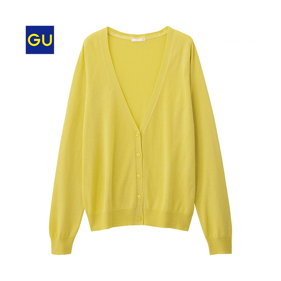 （GU）ＵＶカットＶネックカーディガン