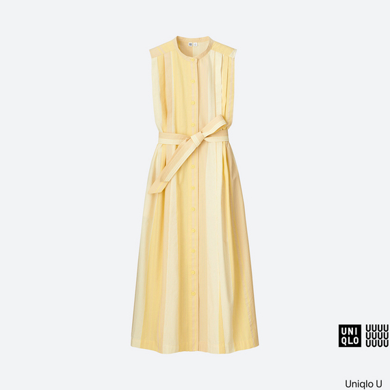 （UNIQLO）シアサッカーロングワンピース