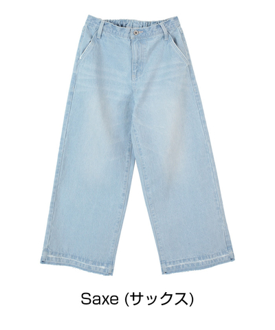 ⑦ワイドシルエットデニムパンツ