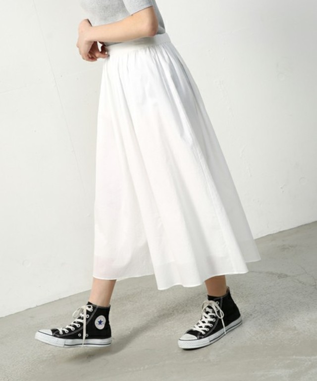 AZUL by moussy コットンワッシャースカーチョ