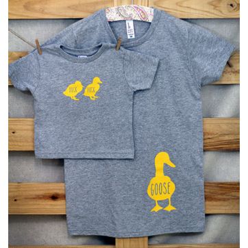 【ママ】半袖Tシャツ「Duck Duck GOOSE」