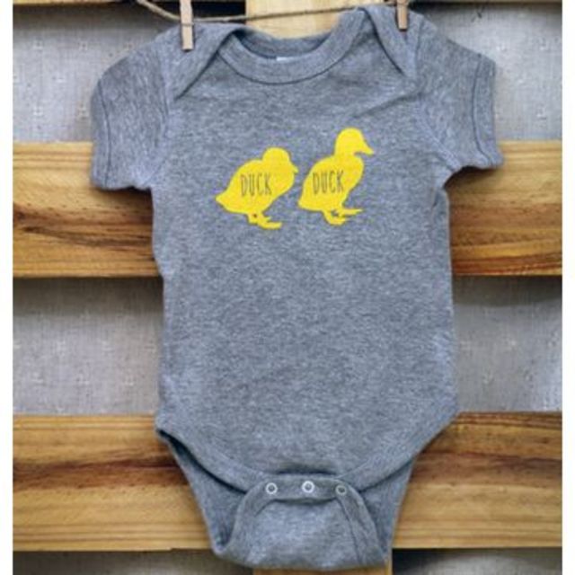【ベビー】半袖ロンパース「Duck Duck GOOSE」