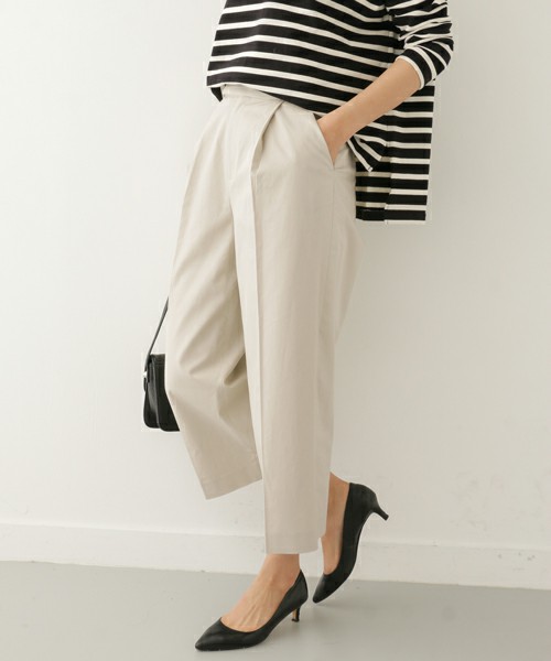 コットンクロップドパンツ