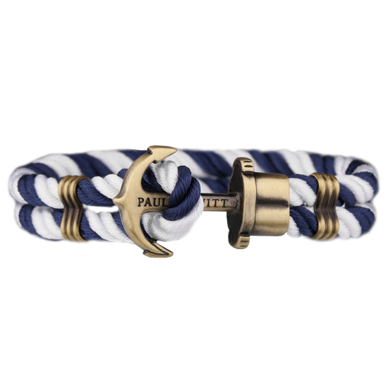 PHREP アンカーブレスレット ブルーホワイト/メタル