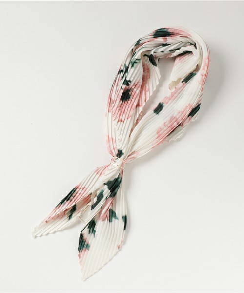 ROPE' PICNIC　ビッグフラワープリントプリーツスカーフ