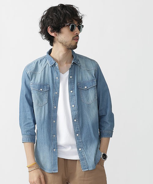 ライトデニムシャツ