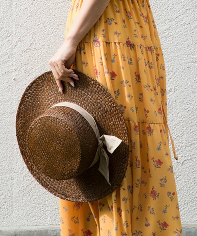 ツバ広カンカンハット