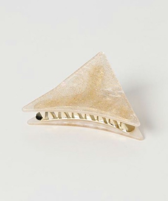 グリッター ラメ 三角 バンスクリップ