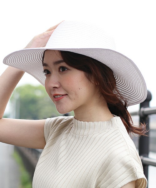2タイプ☆つば広麦わら帽子