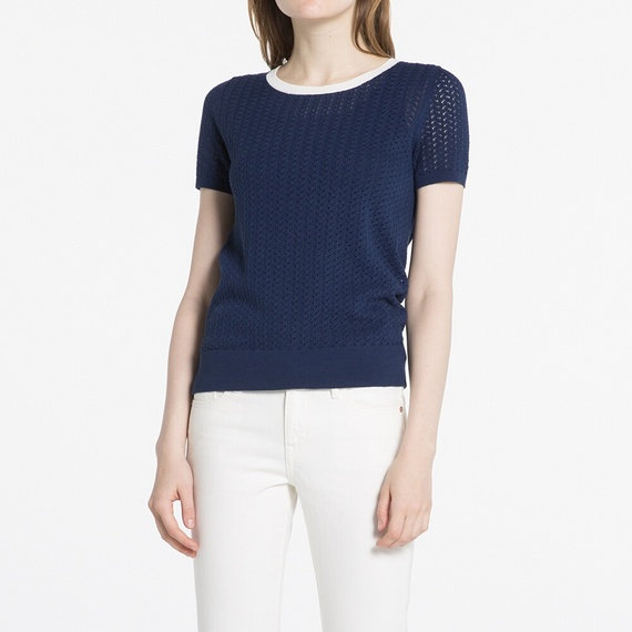 ポインテールクルーネックセーター