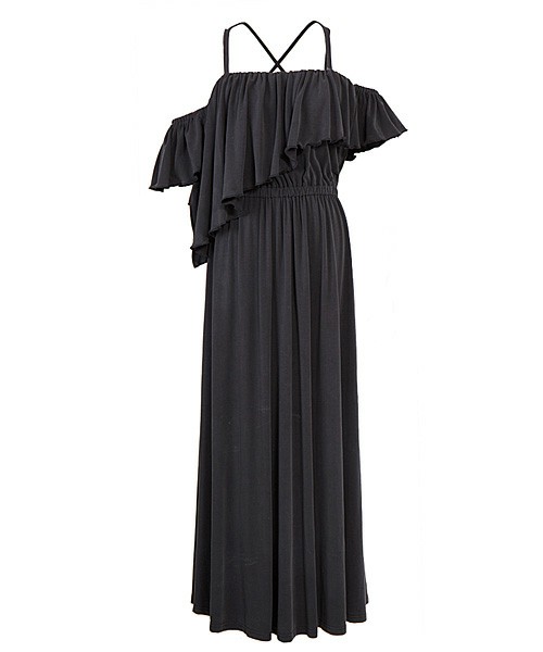 オフショルダーマキシワンピース