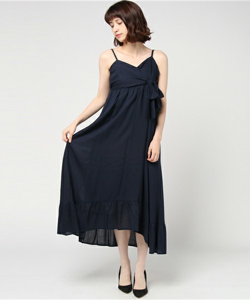 リネンロングキャミワンピース