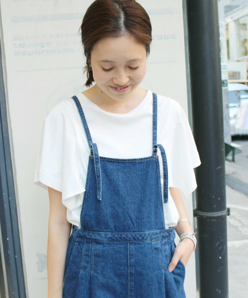 フレアスリーブ スムースTシャツ