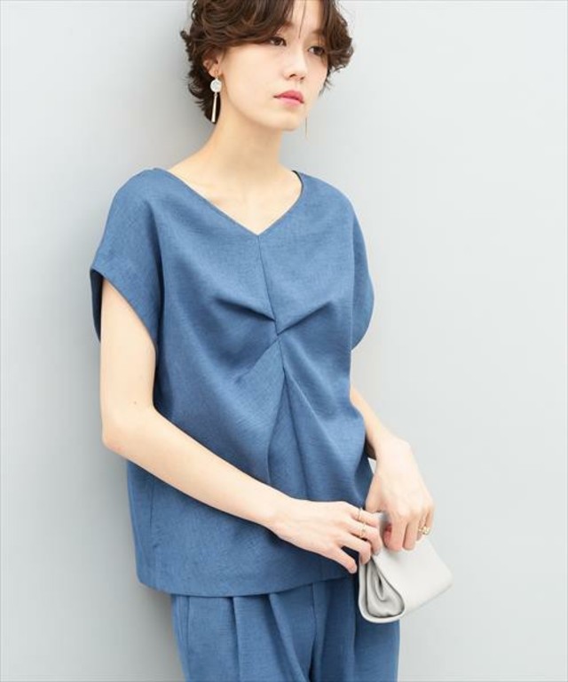 リネンライク2WAY Tブラウス