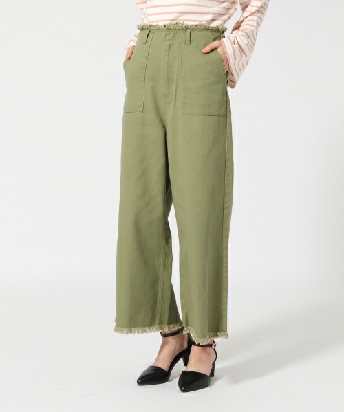 ハイウエストフリンジパンツ