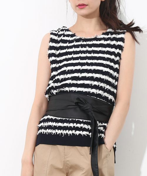 ViS  フェイクレザーサッシュベルト