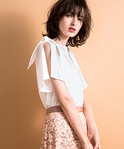 リボンTトップス