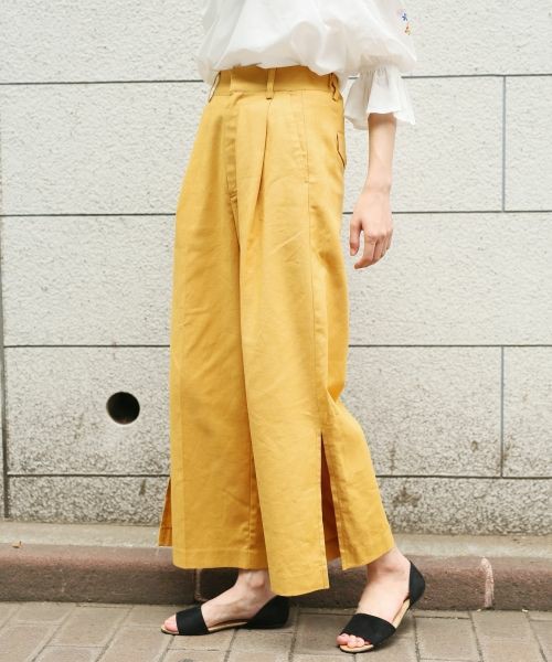 メンアサカラーワイドパンツ
