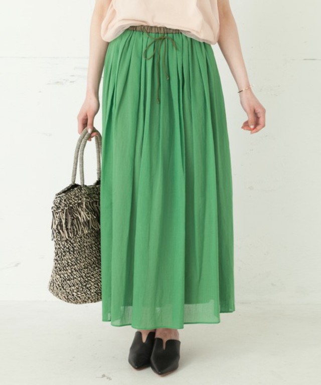 綿ボイルマキシスカート