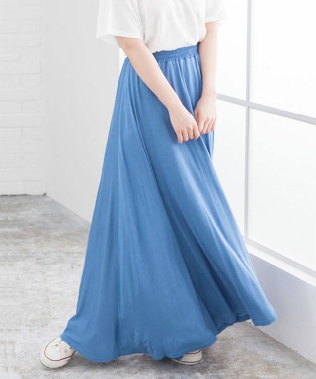 ボリュームたっぷりサーキュラーマキシスカート