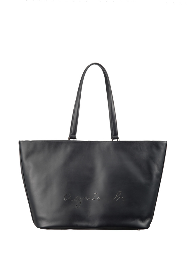 JS08-03 パンチングロゴレザートートバッグ