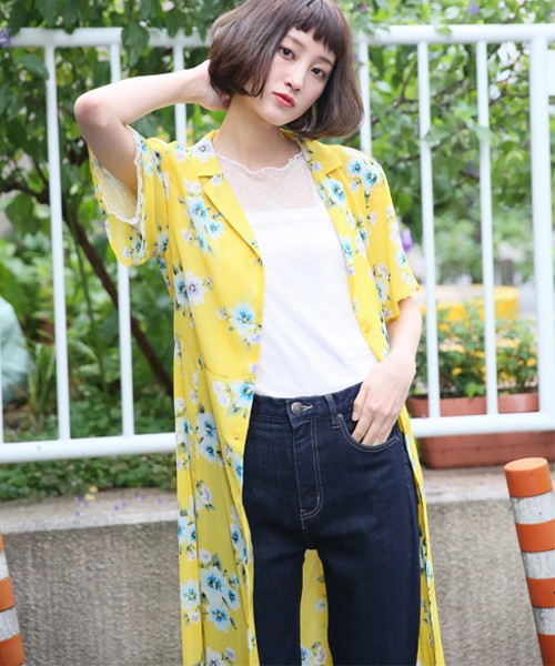 カイキンハナガラＡラインワンピース