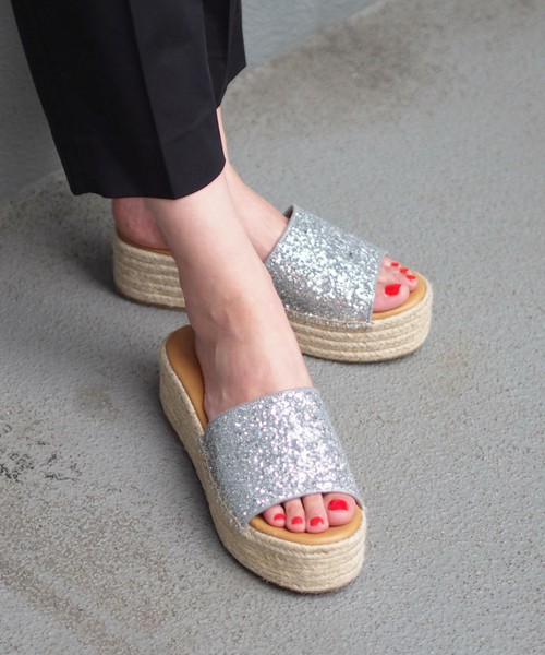 グリッタージュートサンダル