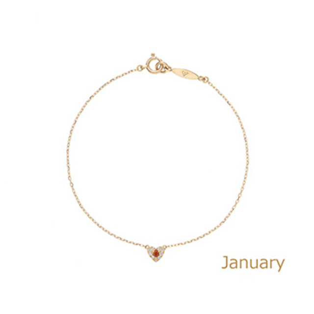 ポワン ハート　パブェブレスレット