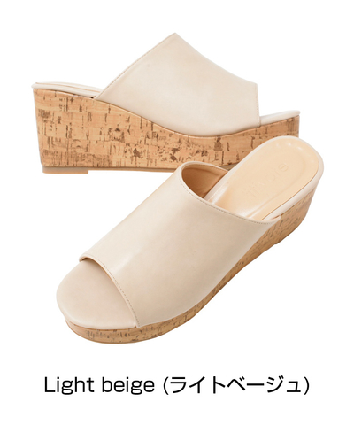 ⑤プラットフォームウェッジサンダル