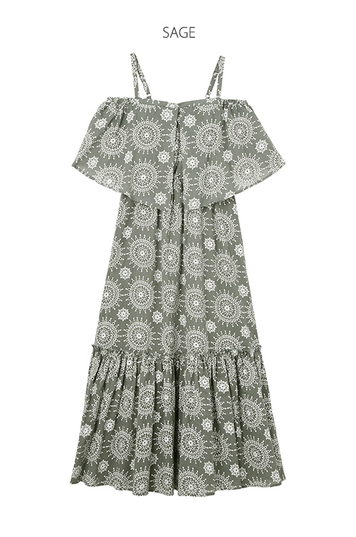 ⑧エンブロイダリーサマーロングドレス