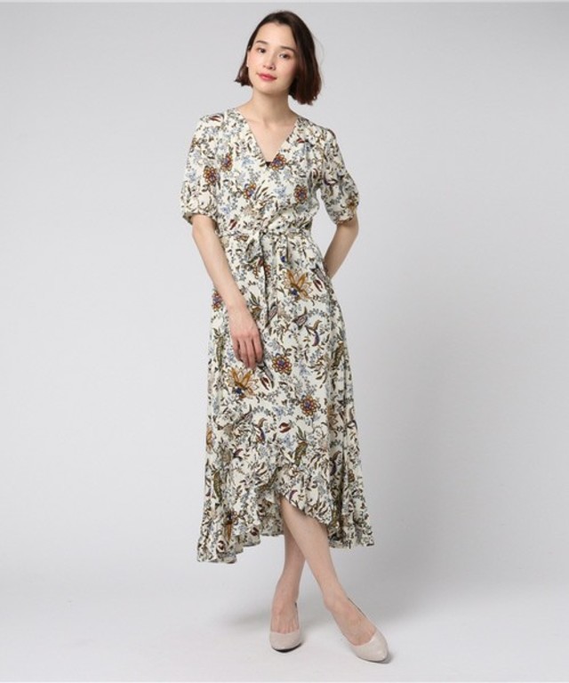 花柄ロングワンピース