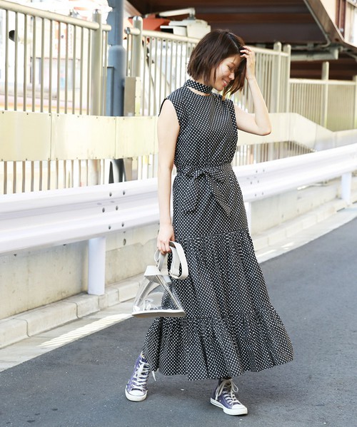 DOT TIERED DRESS