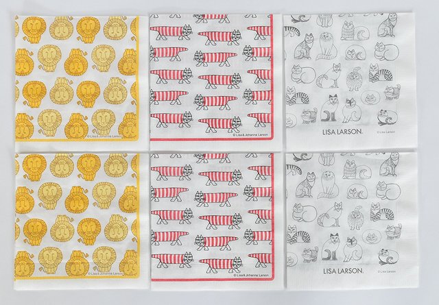 ペーパーナプキン 人気柄 6枚セット アソート 33×33cm