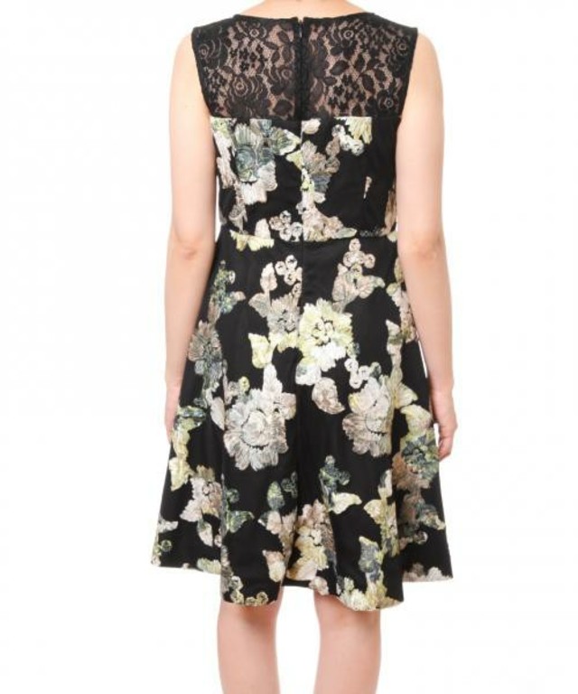 テープ刺繍チュールワンピース