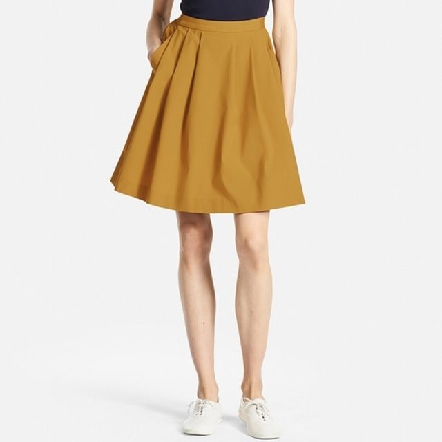 ハイウエストドライストレッチタックスカート（丈短め55～57cm）＋EC