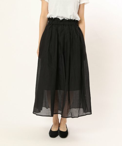 オーガンジーギャザースカート