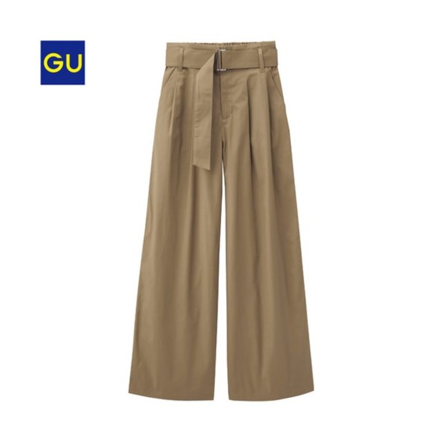 チノウエストベルトワイドパンツ