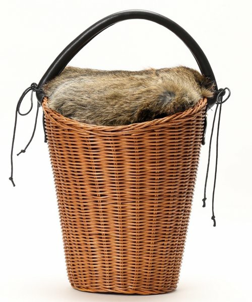 SLOBE IENAラビットファーカゴバッグ