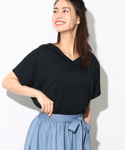 【ティラウス(R)】【2WAY】重ねVネックプルオーバー