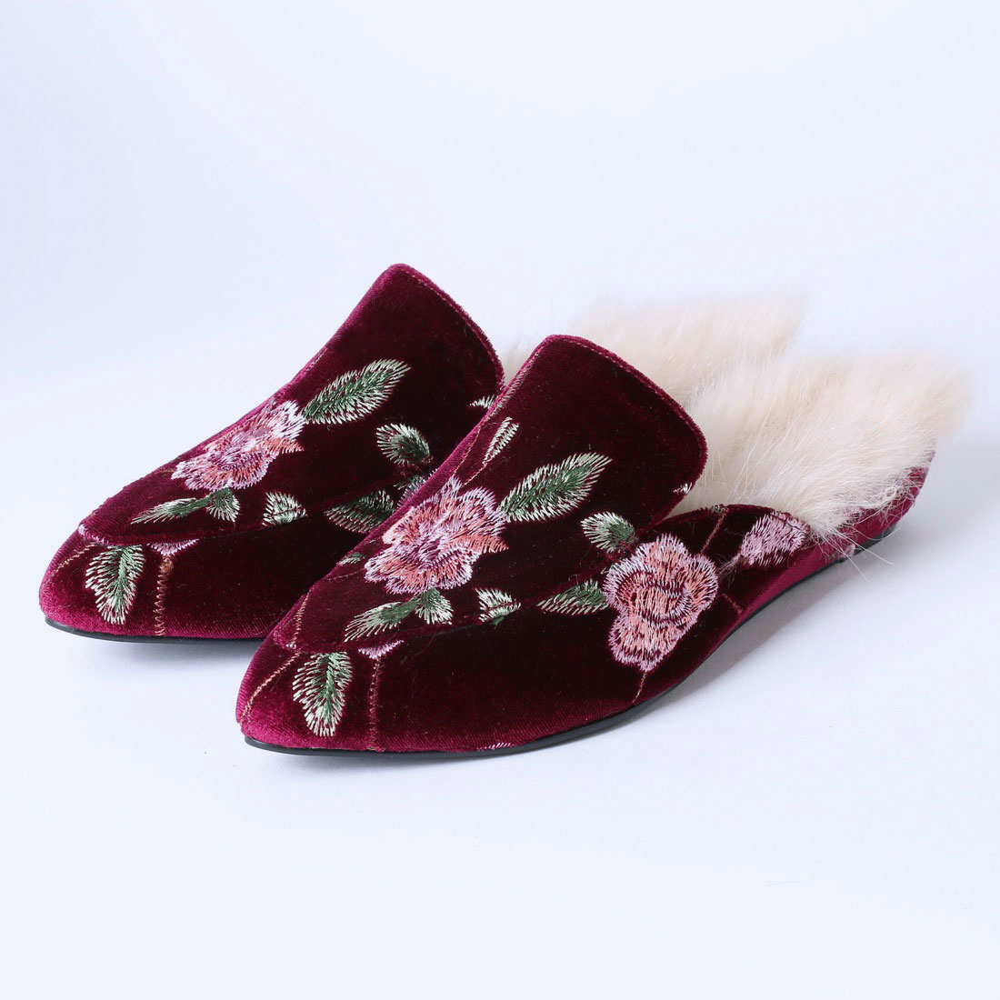 ベルベットファースリッパ MJ2017