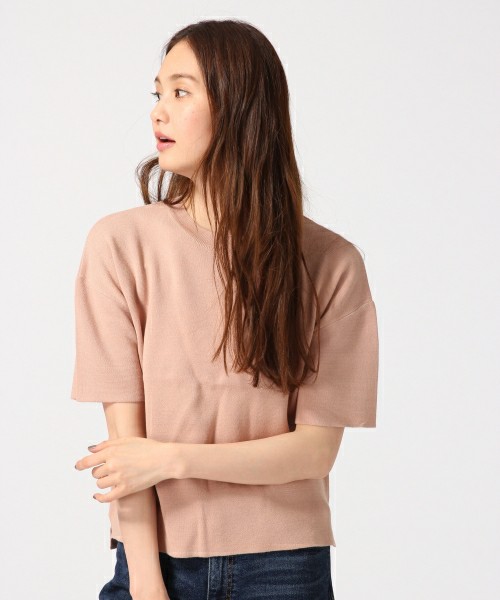 12ゲージミラノリブクループルオーバー半袖