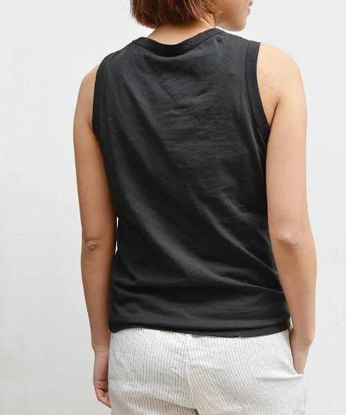 アルモニ オーガニックコットン 無地タンクトップ