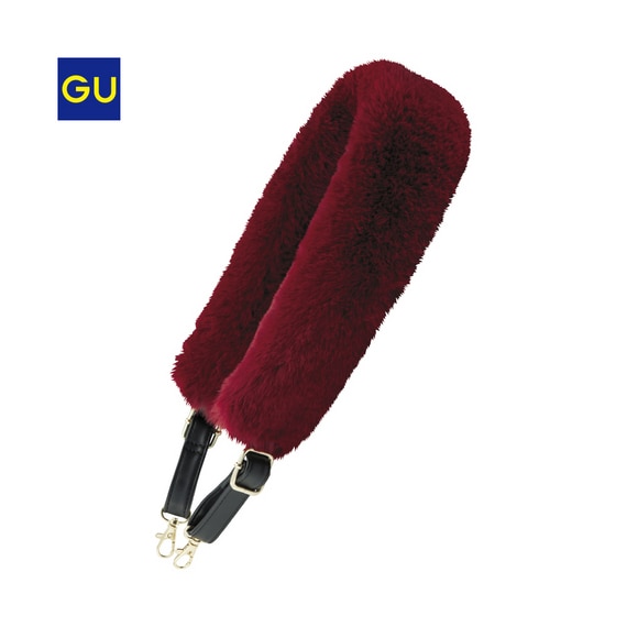 フェイクファーバッグストラップ