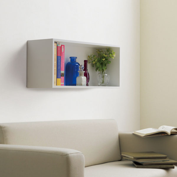 ボックス型ウォールシェルフ ベイシス 幅45cm