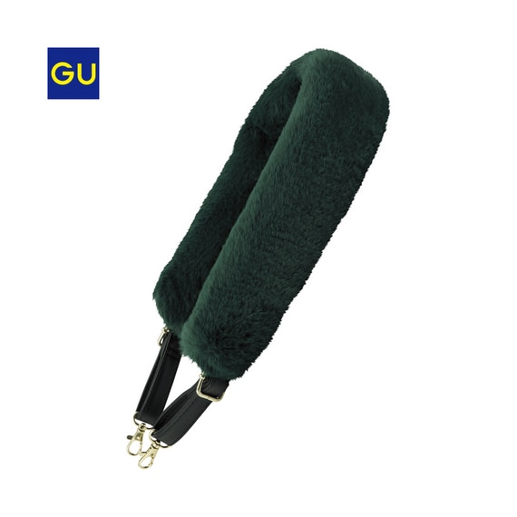 フェイクファーバッグストラップ