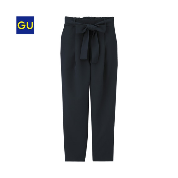 ウエストリボンテーパードパンツ