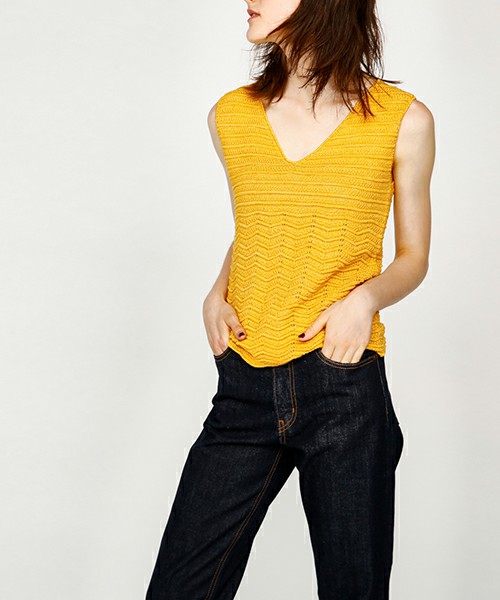 SCALLOPED HEM TANK