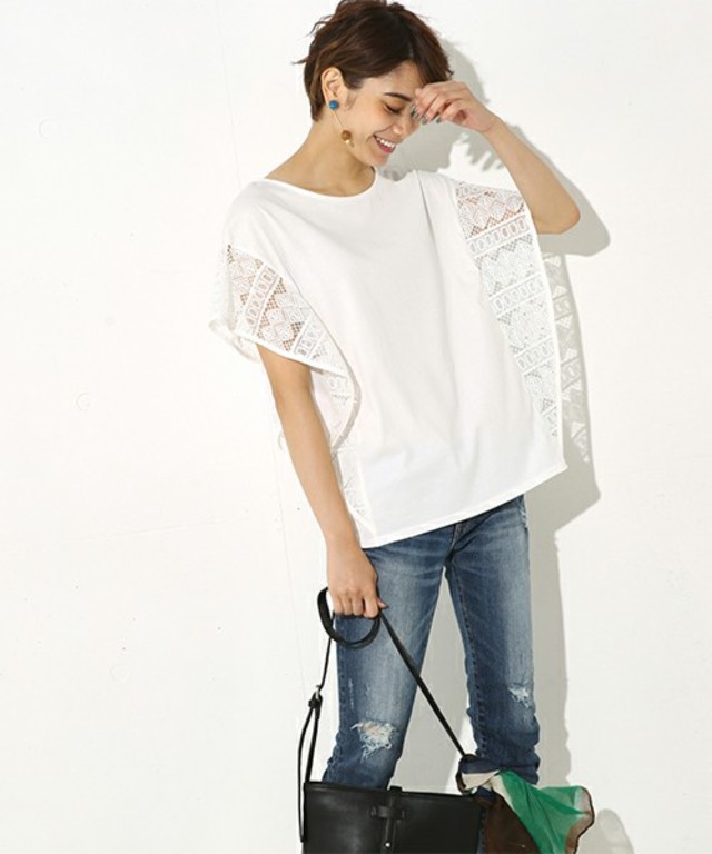 フリルレーススリーブ2WAY PO